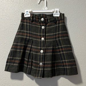 Vintage 80s/90s plaid skirt, MGR It’s Our Universe - Made in the USA